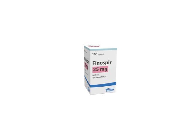 Finospir interakcje ulotka tabletki 25 mg 100 tabl.