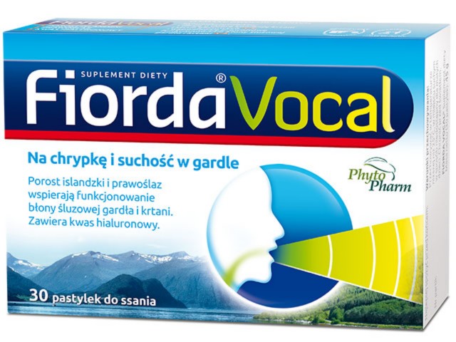 Fiorda Vocal interakcje ulotka pastylki  30 pastyl. (2 blist. po 15 pastyl.)