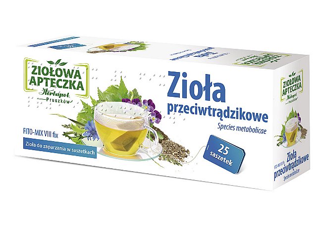 Fito-Mix 8 przeciwtrądzikowy interakcje ulotka zioła do zaparzania w saszetkach 2 g 25 toreb.