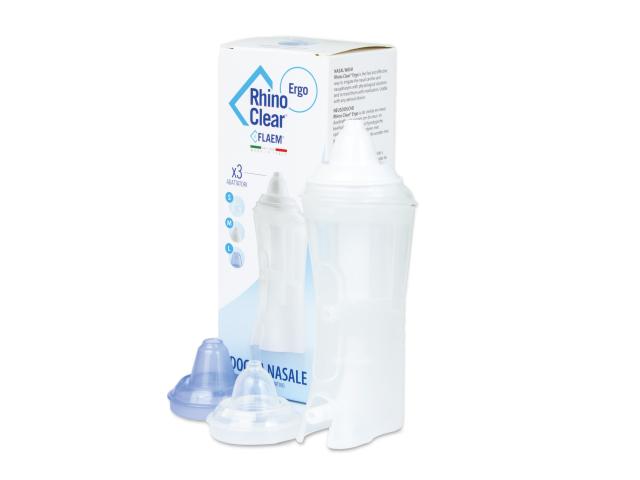 Flaem Rhino Clear Ergo Oczyszczacz-nebulizator do nosa interakcje ulotka urządzenie 1 szt.