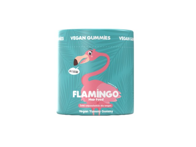 Flamingo Hair Food Vegan Yummy Gummy interakcje ulotka żelki  300 g