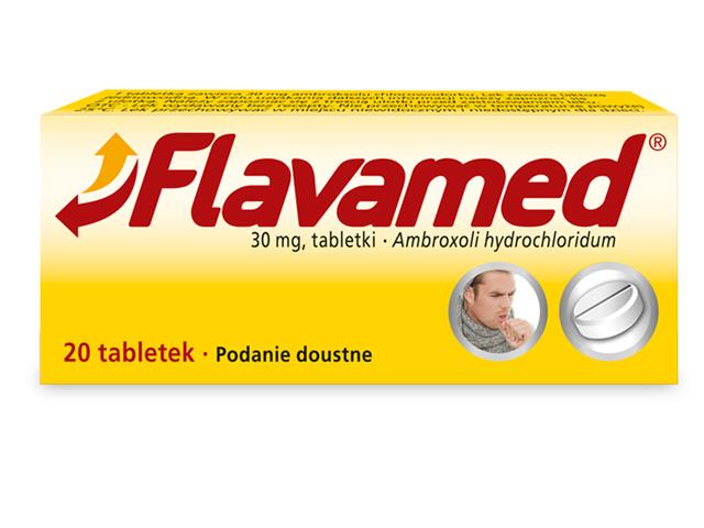 Flavamed interakcje ulotka tabletki 30 mg 20 tabl.