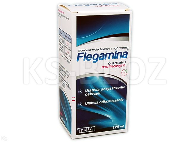 Flegamina Classic o smaku malinowym interakcje ulotka syrop 4 mg/5ml 120 ml (but.)