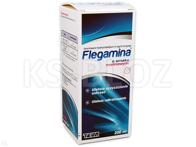 Flegamina Classic o smaku malinowym interakcje ulotka syrop 4 mg/5ml 200 ml (but.)