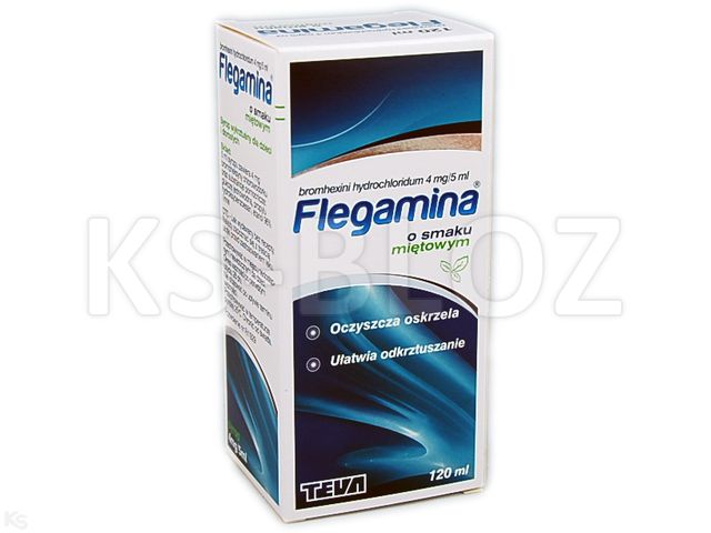 Flegamina Classic o smaku miętowym interakcje ulotka syrop 4 mg/5ml 120 ml (but.)