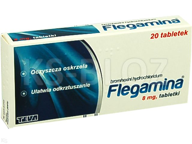 Flegamina interakcje ulotka tabletki 8 mg 20 tabl. (blist.)