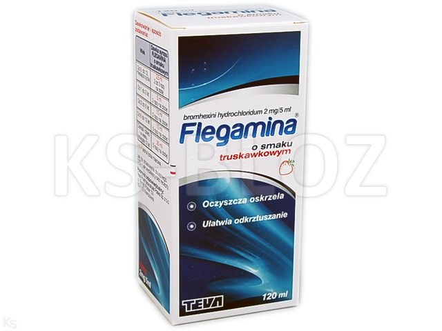 Flegamina Junior o smaku truskawkowym (Flegamina o smaku truskawkowym) interakcje ulotka syrop 2 mg/5ml 120 ml