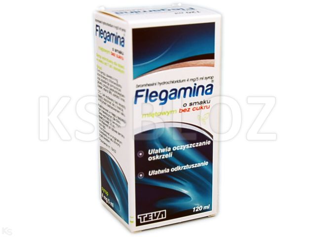 Flegamina o smaku miętowym bez cukru interakcje ulotka syrop 4 mg/5ml 120 ml | butelka