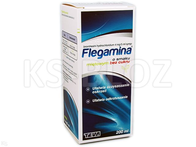 Flegamina o smaku miętowym bez cukru interakcje ulotka syrop 4 mg/5ml 200 ml | butelka