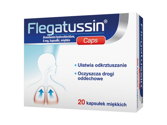 Flegatussin Caps interakcje ulotka kapsułki miękkie 8 mg 20 kaps.