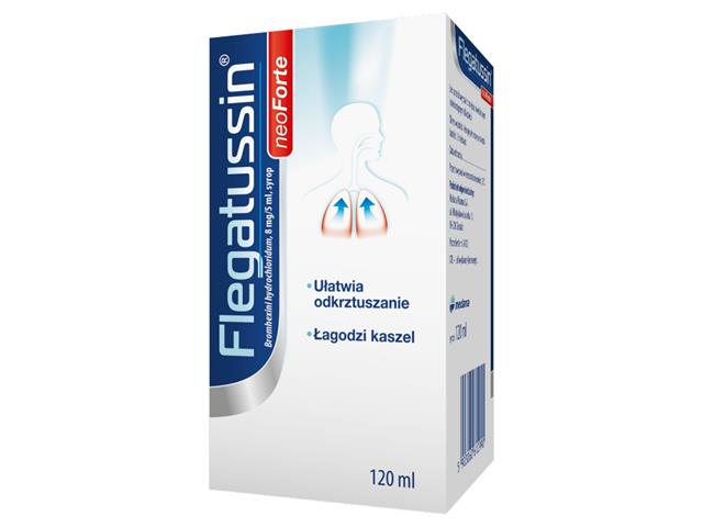 Flegatussin Neoforte interakcje ulotka syrop 8 mg/5ml 120 ml (but.)