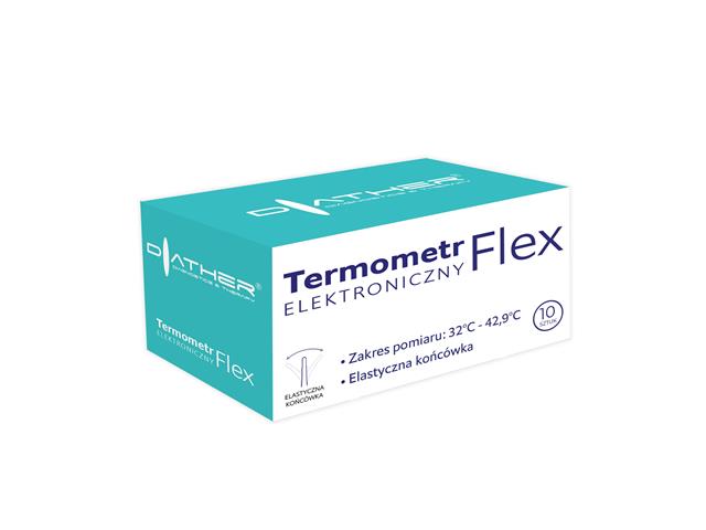 Flex Termometr elektroniczny interakcje ulotka   10 szt.