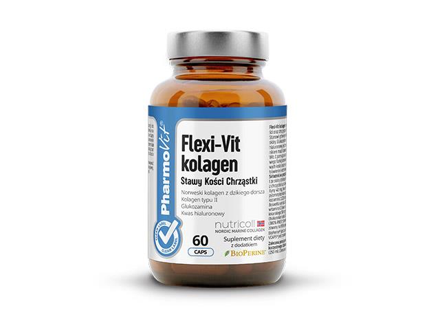 Flexi-Vit Kolagen Clean Label Pharmovit interakcje ulotka kapsułki  60 kaps.