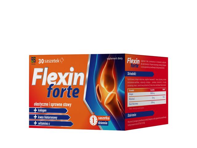 Flexin Forte interakcje ulotka saszetka  30 sasz.
