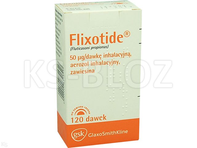 Flixotide interakcje ulotka aerozol inhalacyjny, zawiesina 0,05 mg/daw. 120 daw.