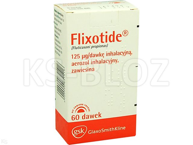 Flixotide interakcje ulotka aerozol wziewny, zawiesina 125 mcg/daw. 60 daw. | 1 poj.