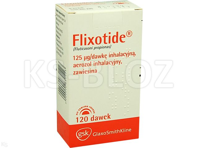 Flixotide interakcje ulotka aerozol wziewny, zawiesina 125 mcg/daw. 120 daw. | 1 poj.