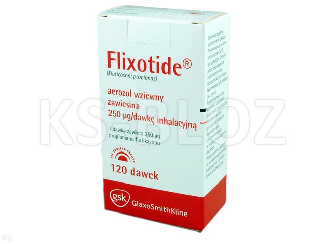 Flixotide interakcje ulotka aerozol wziewny, zawiesina 250 mcg/daw. 120 daw. (1 poj.)