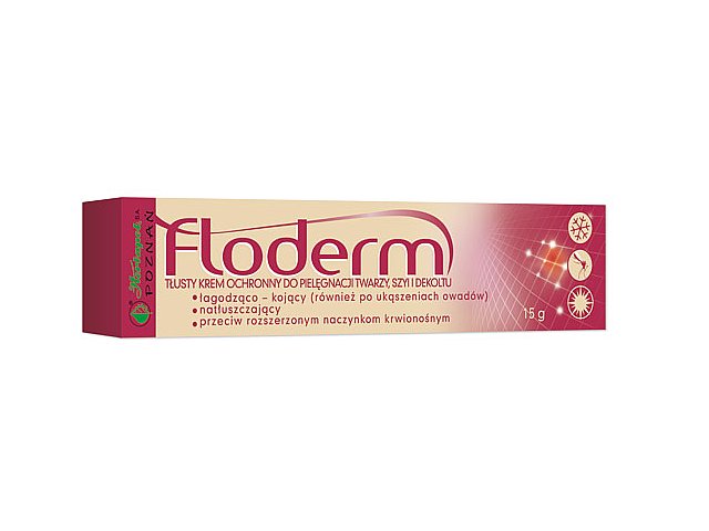 FLODERM Krem tł.ochr.piel/szyi twarzy dekol interakcje ulotka krem - 15 g