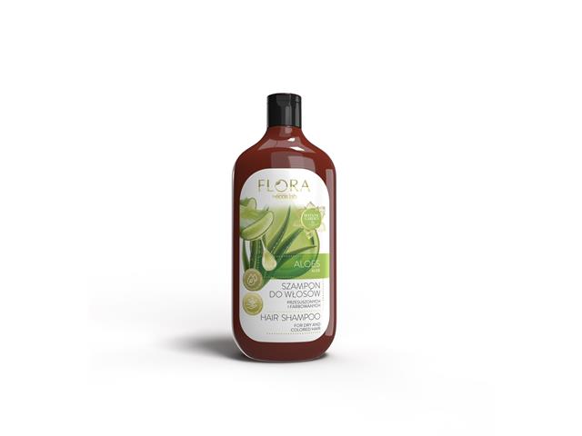 Flora By Ecos Lab Szampon do mycia włosów przesuszonych i farbowanych aloes interakcje ulotka   500 ml