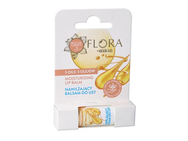 Flora By Ecoslab 5 Olejów Balsam do ust nawilżający interakcje ulotka pomadka do ust - 1 szt.