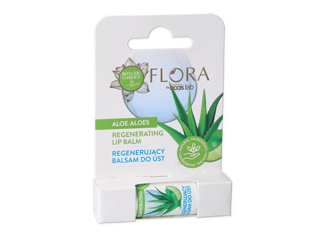 Flora By Ecoslab Aloes Balsam do ust regenerujący interakcje ulotka pomadka do ust  3,8 g