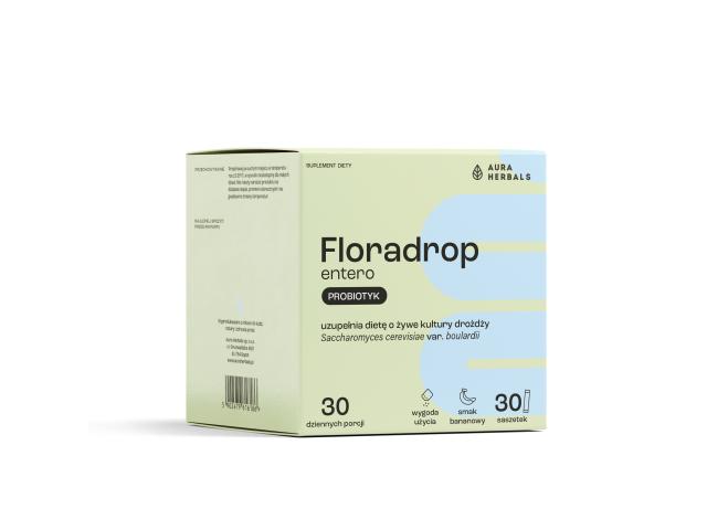 Floradrop Entero Probiotyk interakcje ulotka proszek 30 sasz.