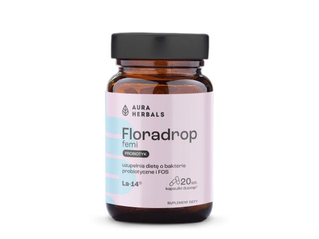 Floradrop Femi Probiotyk dla kobiet interakcje ulotka kapsułki - 20 kaps.