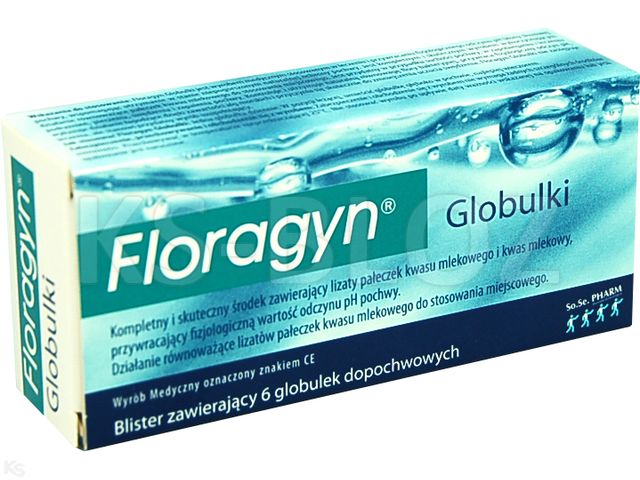 Floragyn interakcje ulotka globulki dopochwowe - 6 glob.