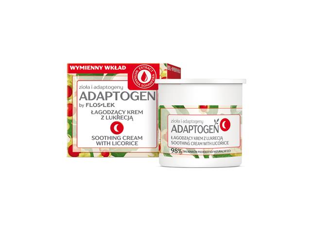 FLOS-LEK ADAPTOGEN Zioła i Adaptogeny Łagodzący Krem z lukrecją na noc interakcje ulotka krem  50 ml (wkład)