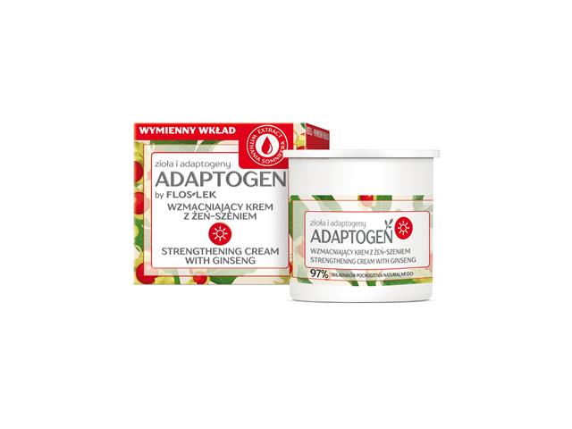 FLOS-LEK ADAPTOGEN Zioła i Adaptogeny Wzmacniający Krem z żeń-szeniem na dzień interakcje ulotka krem - 50 ml (wkład)
