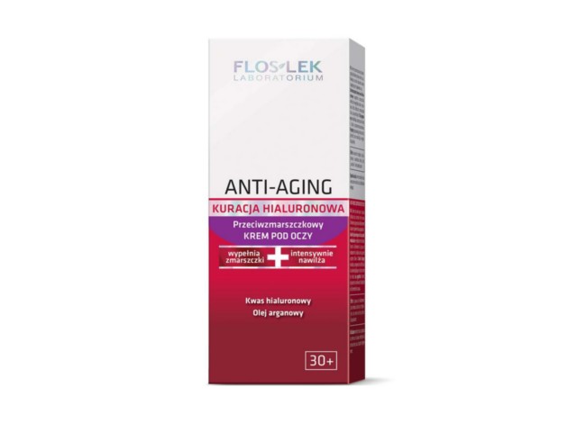 Flos-Lek Anti-Aging Kuracja Hialuronowa Krem przeciwzmarszczkowy pod oczy interakcje ulotka krem - 30 ml