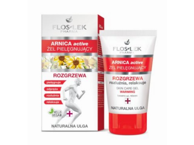 Flos-Lek Arnica Active Żel pielęgnujący rozgrzewający interakcje ulotka   50 ml