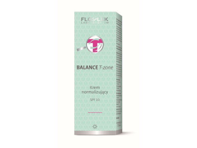 Flos-Lek Balance T-Zone Krem normalizujący SPF 10 interakcje ulotka krem  50 ml