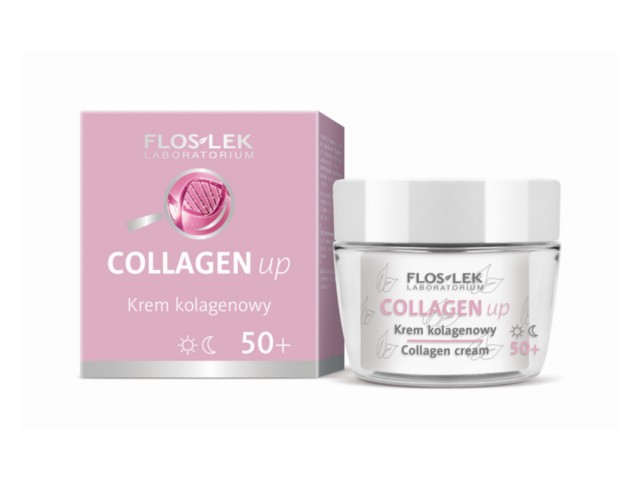 Flos-Lek Collagen Up Krem na dzień, noc kolagenowy 50+ interakcje ulotka krem - 50 ml