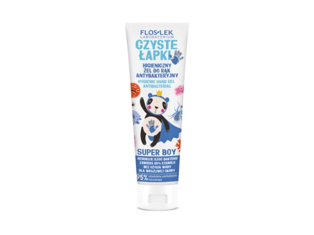 Flos-Lek Czyste Łapki Super Boy Żel higieniczny do rąk antybakteryjny interakcje ulotka żel - 50 ml