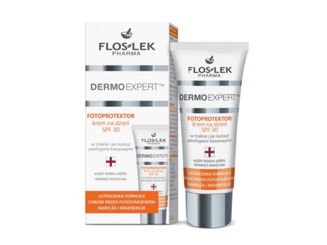 Flos-Lek Dermo Expert Fotoprotektor Krem na dzień SPF 30 interakcje ulotka   30 ml