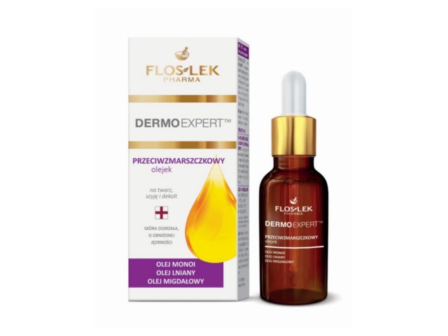 Flos-Lek Dermo Expert Olejek przeciwzmarszczkowy interakcje ulotka olejek - 30 ml