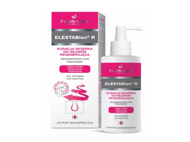 Flos-Lek Elestabion R Kuracja Wcierka do włosów regenerująca interakcje ulotka spray - 100 ml