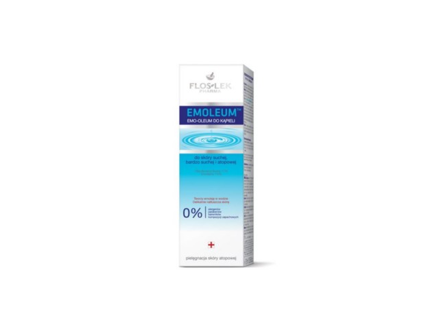 Flos-Lek Emoleum Emo-Oleum do kąpieli do skóry suchej interakcje ulotka olejek - 200 ml