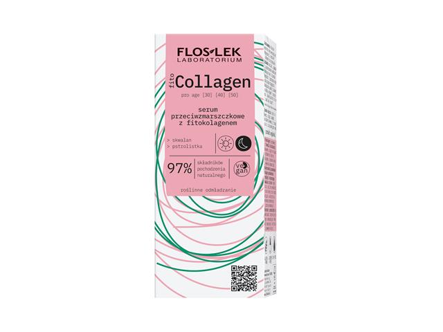 FLOS-LEK FITO COLLAGEN Serum Przeciwzmarszczkowe z Fitokolagenem interakcje ulotka serum  30 ml