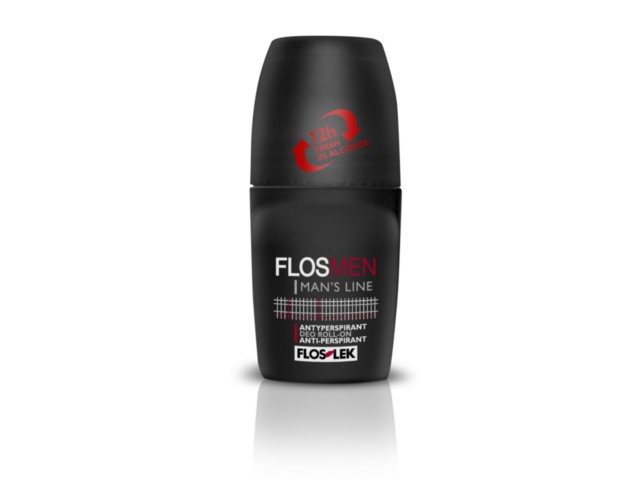Flos-Lek Flosmen Fresh Dezodorant roll-on antyperspirant interakcje ulotka   50 ml