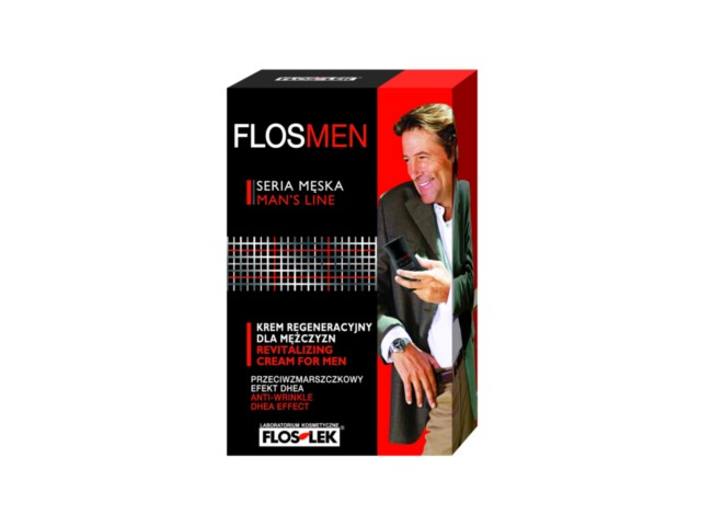 Flos-Lek Flosmen Krem przeciwzmarszczkowy dla mężczyzn regenerujący interakcje ulotka   50 ml | tuba