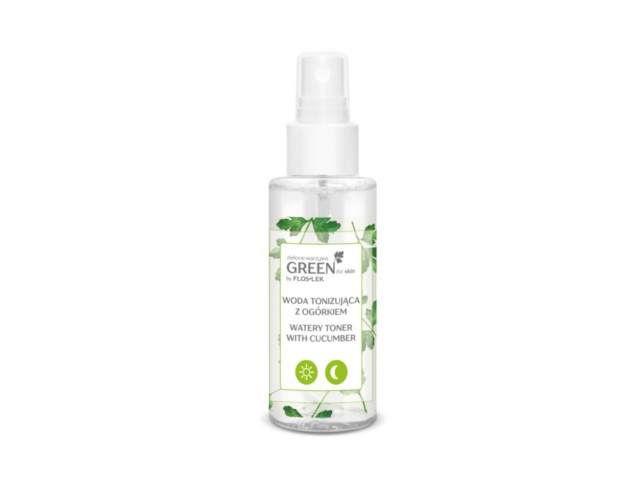 FLOS-LEK GREEN FOR SKIN Zielone warzywa Woda tonizująca z ogórkiem interakcje ulotka tonik - 95 ml