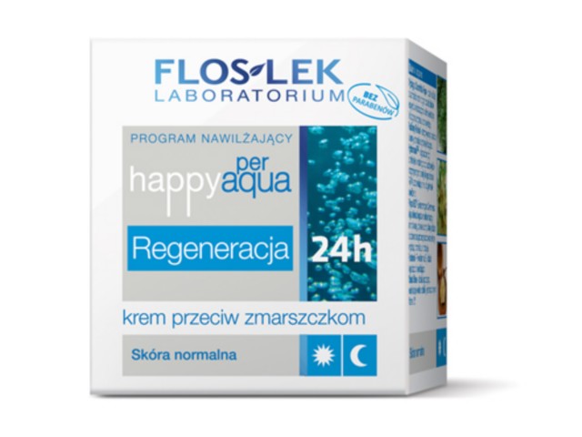 FLOS-LEK HAPPY per AQUA Krem regen.p/pierw.zmar.n/noc interakcje ulotka krem - 50 ml