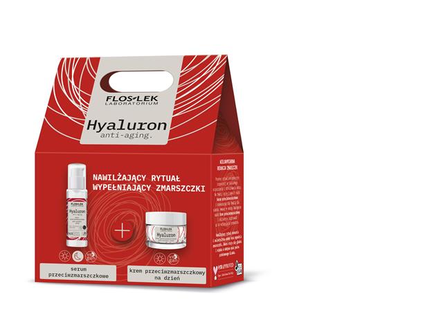 Flos-Lek Hyaluron Zestaw Krem p/zmarszczkowy na dzień i Serum p/zmarszczkowe interakcje ulotka zestaw - 50 ml + 30 ml