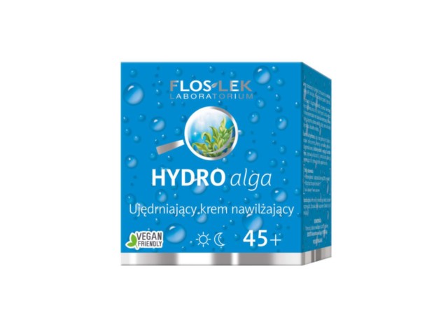 Flos-Lek Hydro Alga Krem nawilżający ujędrniający na dzień, noc 45+ interakcje ulotka krem  50 ml