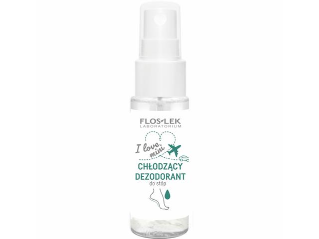 FLOS-LEK I LOVE MINI Chłodzący dezodorant do stóp interakcje ulotka spray  30 ml