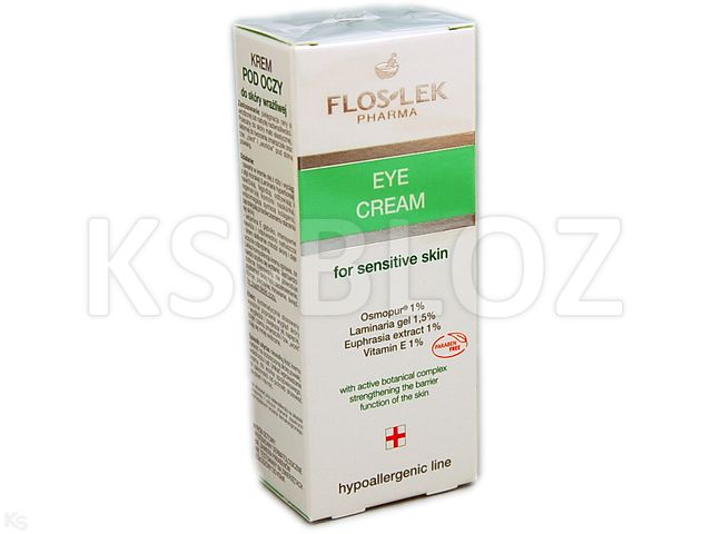 Flos-Lek Krem pod oczy hipoalergiczny skóra wrażliwa interakcje ulotka   30 ml