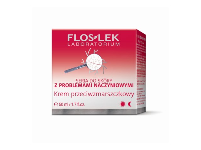 Flos-Lek Krem przeciwzmarszczkowy seria do skóry z problemami naczynkowymi interakcje ulotka krem  50 ml